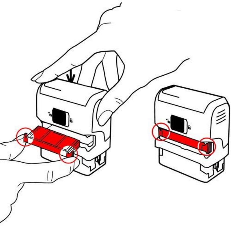 Trodat Replacement Ink Cartridge 6/4921 - Pack of 3 Color red - Image 4